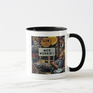 Mann-Arbeiten Tasse
