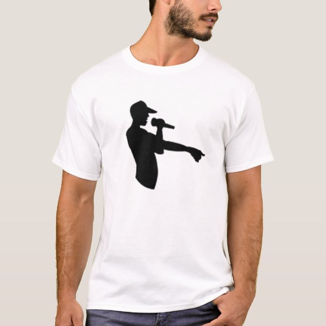 Mann auf dem Mic T-Shirt (Vorderseite)