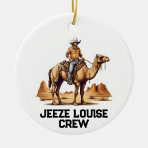 Mann auf einem Kamel Keramik Ornament