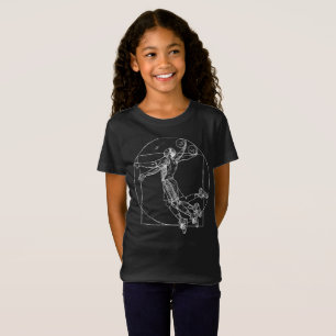 Mann-Basketball-Shirt Da Vinci Vitruvian T-Shirt