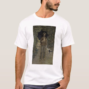 Mann Claude Monets   mit einem Regenschirm, T-Shirt