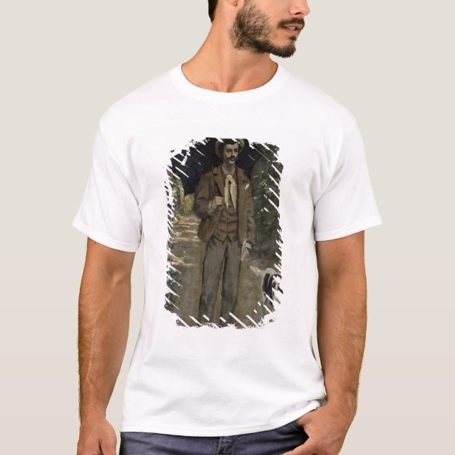 Mann Claude Monets | mit einem Regenschirm, T-Shirt (Vorderseite)