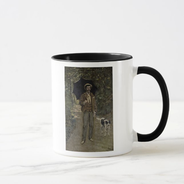 Mann Claude Monets | mit einem Regenschirm, Tasse (Rechts)