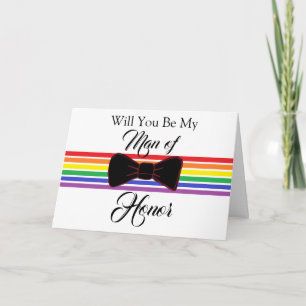 Mann der Ehre Vorschlag Hochzeitskarte Karte