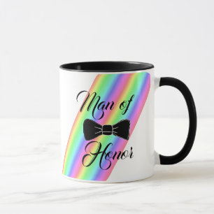 Mann der Ehrenblüte Krawatte Kaffee Tasse