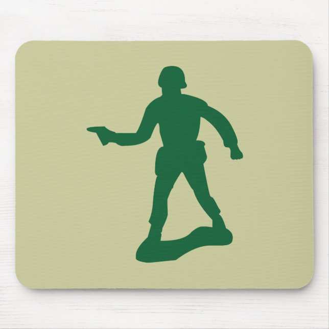 Mann der grünen Armee Mousepad (Vorne)