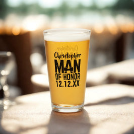 Mann der Hochzeitsfeier des Ehrenglases Tumbler