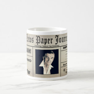 MANN DER JAHR-TASSE - ZEITUNG - FOTO-EINSATZ KAFFEETASSE
