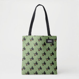Mann, der kocht - Food Prep - eigene Initialen / N Tasche