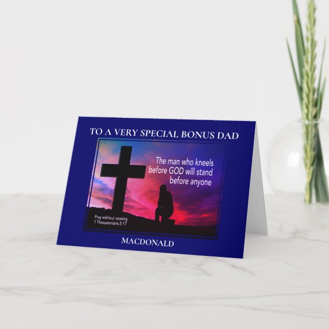 MANN, DER VOR GOTT-Special-Bonus-Vater KNIELT Karte (Vorderseite)