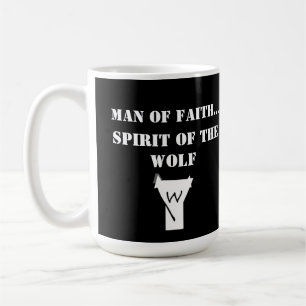Mann des Glaubens ... Geist des Wolfes SHIRT Kaffeetasse