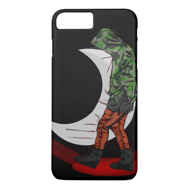 Mann des Mondes Case-Mate iPhone Hülle (Rückseite)