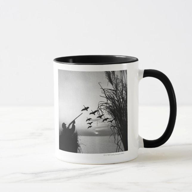 Mann-Enten-Jagd Tasse (Rechts)