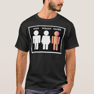 Mann Frau Gamer. Epic Gamer Gear. Rgb Lighting. T-Shirt