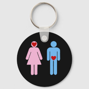 Mann-Frauen-Liebe-Spaß-T-Shirt Schlüsselanhänger