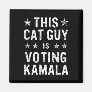 Mann für Kamala Vote Blue 2024 Präsident Harris De Magnet