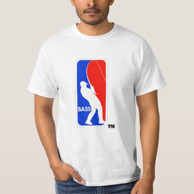 Mann gegen Baß T-Shirt (Vorderseite)
