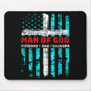 Mann Gott Ehemann Vater Opa Grafik Kunst Mousepad
