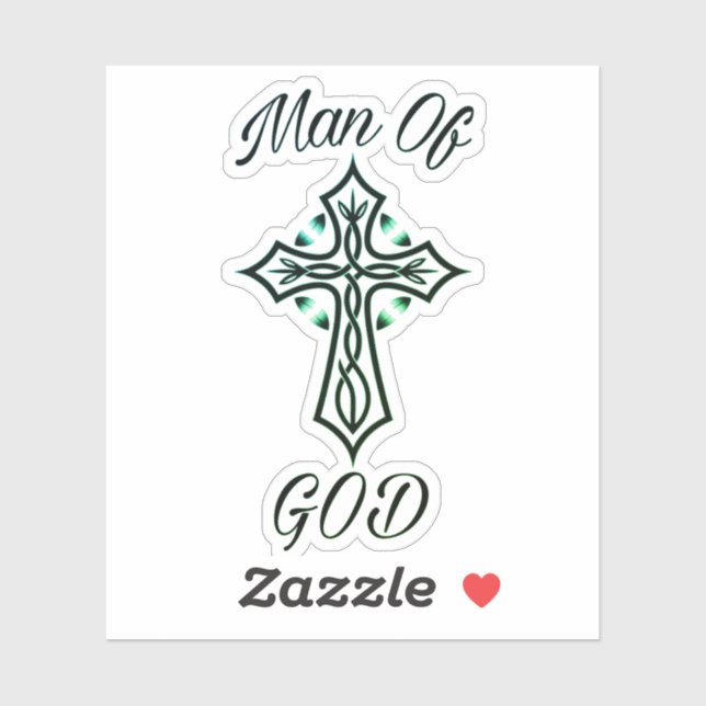 Mann Gottes Aufkleber (Blatt)