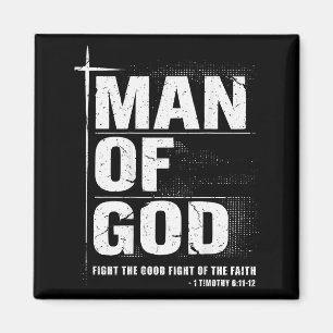 Mann Gottes Christlicher Vater Bibelvers Timotheus Magnet