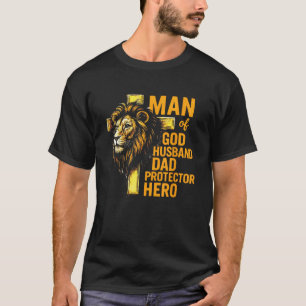 Mann Gottes Ehemann Papa Schutzheldin christlich f T-Shirt