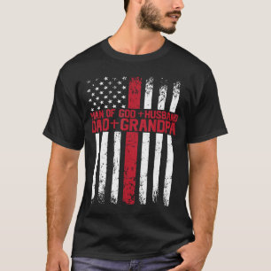 Mann Gottes Ehemann Vater Grandad Jesus Gott Relig T-Shirt