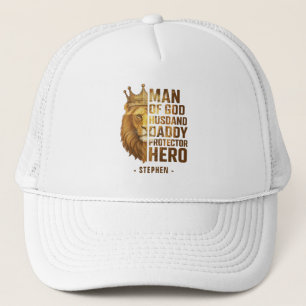 Mann Gottes Löwenkronendesign - Mann, Papa Truckerkappe
