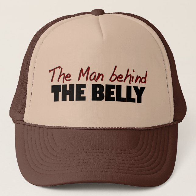 Mann hinter dem Bauch Truckerkappe (Vorderseite)