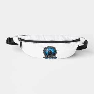 Mann hinter Maske Halloween Spukhaus Hexe_1 Bauchtasche
