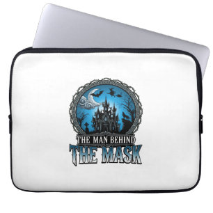 Mann hinter Maske Halloween Spukhaus Hexe_1 Laptopschutzhülle