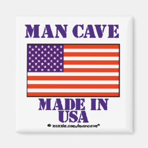 Mann-Höhle hergestellt in USA Magnet