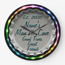 Mann Höhle Uhr! Neon Look!