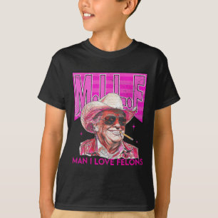 Mann I Liebe Felons Funny Pink Trump 2024 für Präs T-Shirt