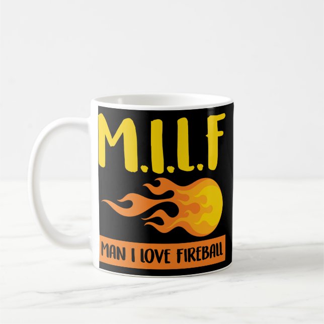 Mann I Liebe Feuerball-Geschenk Kaffeetasse (Links)