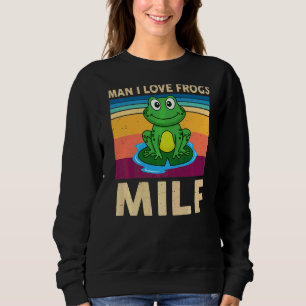 Mann I Liebe Frogs Kinder Kleinkind Bruder Niedlic Sweatshirt