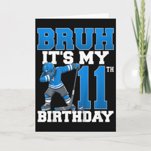 Mann, ich habe meinen 11. Geburtstag Eishockey 11 Karte