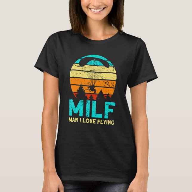 Mann, ich liebe es, Paramotor zu fliegen Paramotor T-Shirt (Vorderseite)