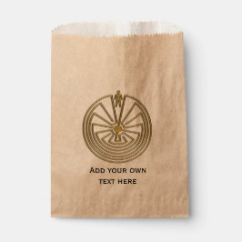 MANN IM MAZE Gold + Ihr Hintergrund Geschenktütchen