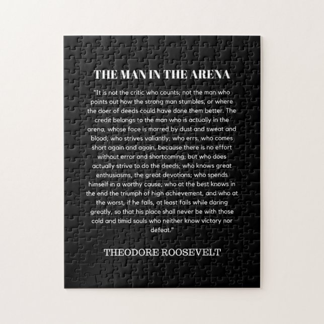 Mann in der Arena Theodore Roosevelt (Vertikal)