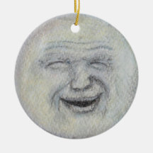 Mann in der Mond-Keramik-Verzierung
