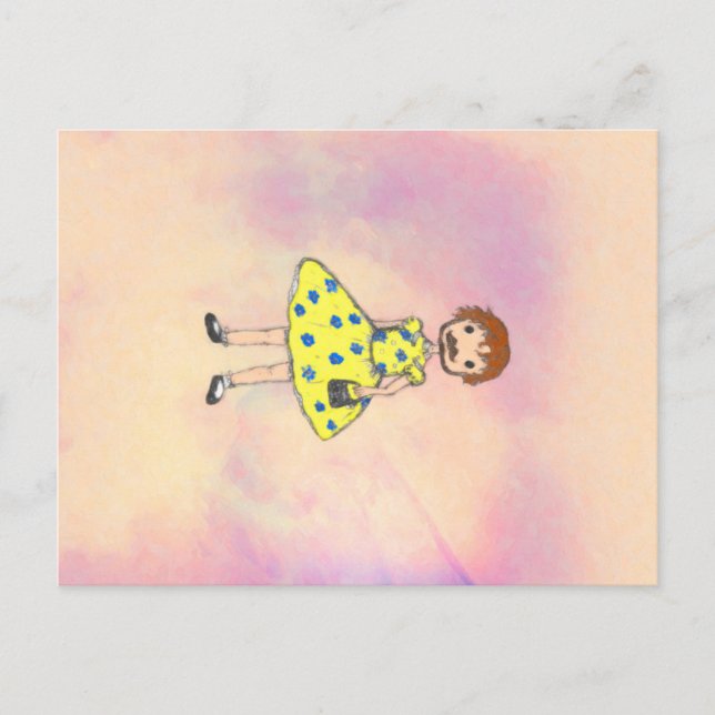 Mann in Extravagantem Kleid  Postkarte (Vorderseite)