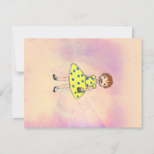 Mann in Extravagantem Kleid Postkarte