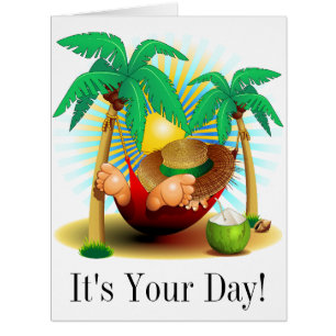 Mann in Hammock BIG Card - SRF