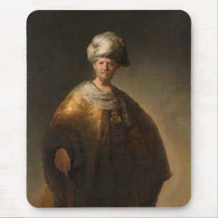 Mann in orientalischem Kostüm, von Rembrandt van  Mousepad