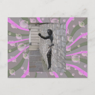 Mann in Paris Postcard Postkarte