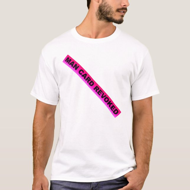 Mann-Karte widerrufen T-Shirt (Vorderseite)
