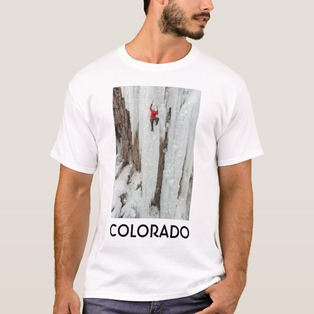 Mann Klettereis, Colorado T-Shirt (Vorderseite)