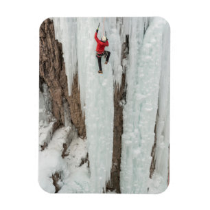 Mann klettert Eis, Colorado Magnet