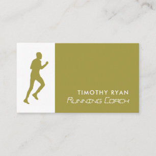 Mann läuft, Athletics Sportsperson, Sportscoach Visitenkarte