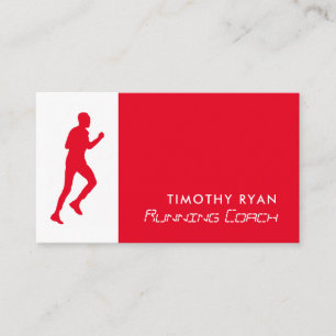 Mann läuft, Athletics Sportsperson, Sportscoach Visitenkarte